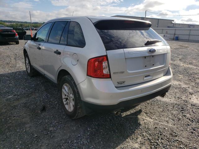 2FMDK3GC0EBB10366 - 2014 FORD EDGE SILVER photo 3