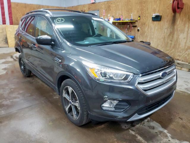 1FMCU9HDXJUA63397 - 2018 FORD ESCAPE SEL GRAY photo 1