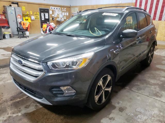 1FMCU9HDXJUA63397 - 2018 FORD ESCAPE SEL GRAY photo 2