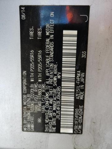 JTLZE4FE0EJ064385 - 2014 TOYOTA SCION XB SILVER photo 10