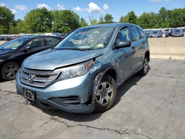 5J6RM4H38CL033908 - 2012 HONDA CR-V LX BLUE photo 2