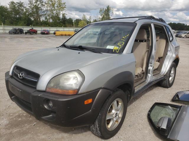 KM8JN72D98U896877 - 2008 HYUNDAI TUCSON SE SILVER photo 2