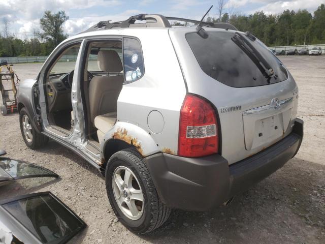 KM8JN72D98U896877 - 2008 HYUNDAI TUCSON SE SILVER photo 3