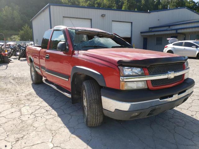 1GCEK19TX4E163590 - 2004 CHEVROLET SILVERADO RED photo 1