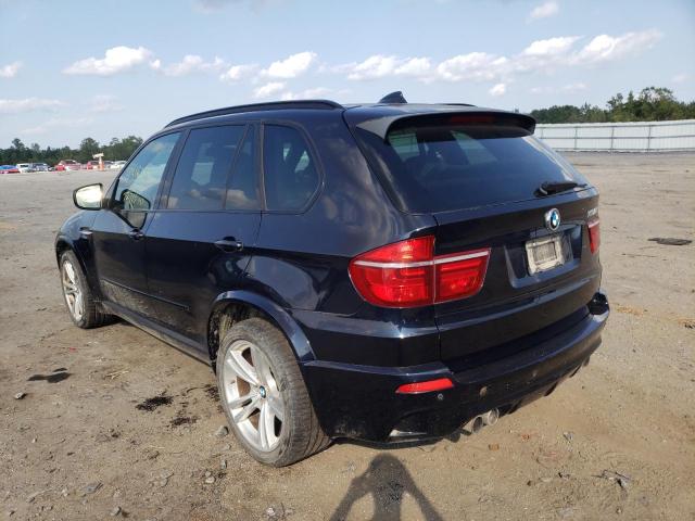 5YMGY0C54CLK27359 - 2012 BMW X5 M BLUE photo 3