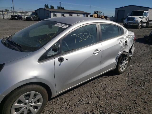 KNADM4A37G6646498 - 2016 KIA RIO LX SILVER photo 9