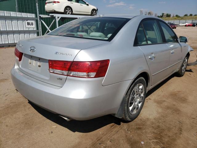 5NPET46F38H369952 - 2008 HYUNDAI SONATA GLS SILVER photo 4