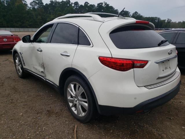 JN8CS1MU6EM452291 - 2014 INFINITI QX70 WHITE photo 3