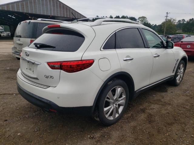 JN8CS1MU6EM452291 - 2014 INFINITI QX70 WHITE photo 4