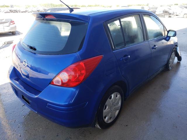 3N1BC1CP2CK296217 - 2012 NISSAN VERSA S BLUE photo 4