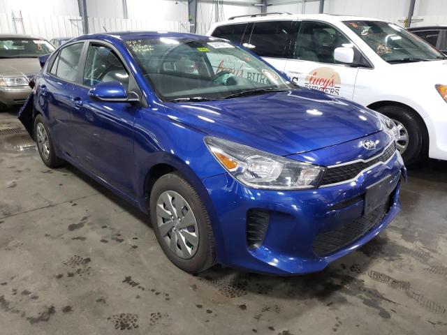 3KPA24AB4KE215221 - 2019 KIA RIO S BLUE photo 1