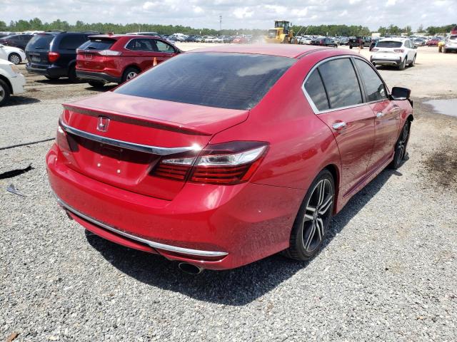 1HGCR2F5XHA272824 - 2017 HONDA ACCORD SPO RED photo 4