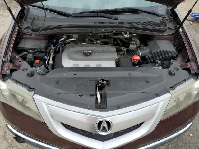 2HNYD2H56BH539038 - 2011 ACURA MDX ADVANC RED photo 7