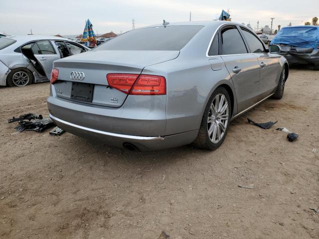 WAUAVAFD5CN017581 - 2012 AUDI A8 QUATTRO GRAY photo 4