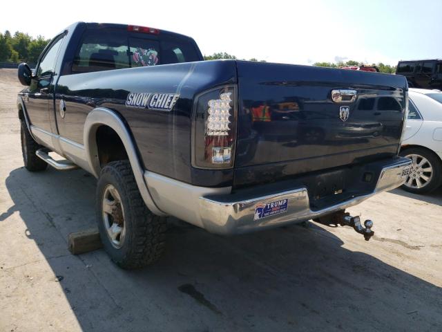 3D7KS26D37G770164 - 2007 DODGE RAM 2500 S Կապույտ լուսանկար 3
