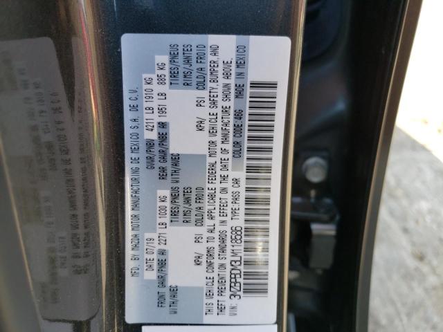 3MZBPBDM3LM118586 - 2020 MAZDA 3 PREFERRE GRAY photo 10