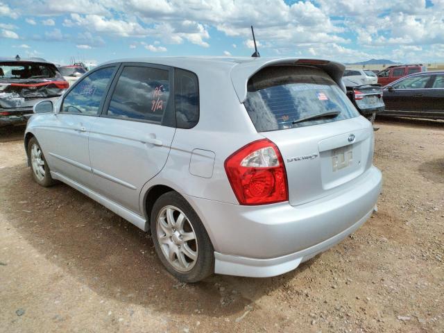 KNAFE162065273605 - 2006 KIA SPECTRA SILVER photo 3