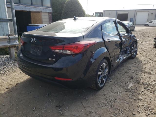 KMHDH4AE9EU087078 - 2014 HYUNDAI ELANTRA SE BLACK photo 4