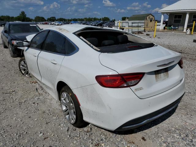 1C3CCCAB6GN178406 - 2016 CHRYSLER 200 LIMITE WHITE photo 3