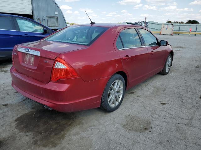 3FAHP0JA7CR277311 - 2012 FORD FUSION SEL MAROON photo 4