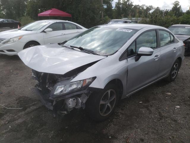 19XFB2F7XFE264752 - 2015 HONDA CIVIC SE SILVER photo 2