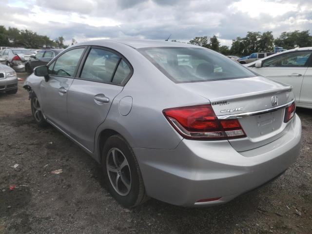 19XFB2F7XFE264752 - 2015 HONDA CIVIC SE SILVER photo 3