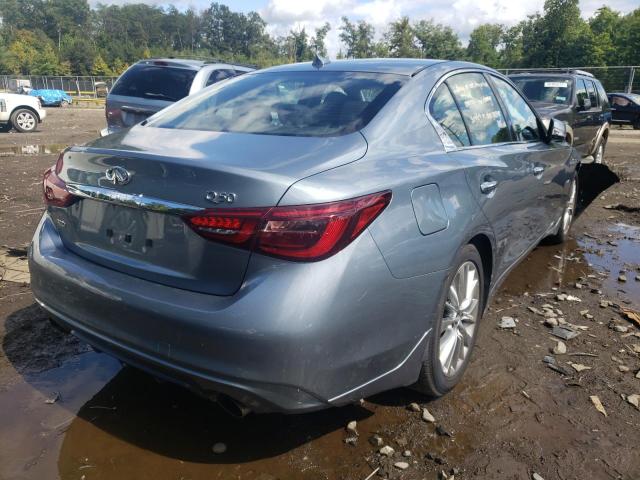 JN1EV7AR4JM442435 - 2018 INFINITI Q50 LUXE BLUE photo 4