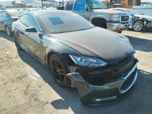 5YJSA1H10EFP52797 - 2014 TESLA MODEL S Yaşıl foto 1