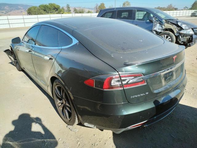 5YJSA1H10EFP52797 - 2014 TESLA MODEL S Yaşıl foto 3
