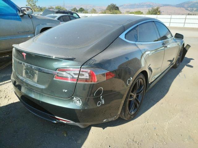 5YJSA1H10EFP52797 - 2014 TESLA MODEL S Yaşıl foto 4