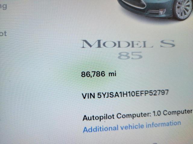 5YJSA1H10EFP52797 - 2014 TESLA MODEL S Yaşıl foto 8