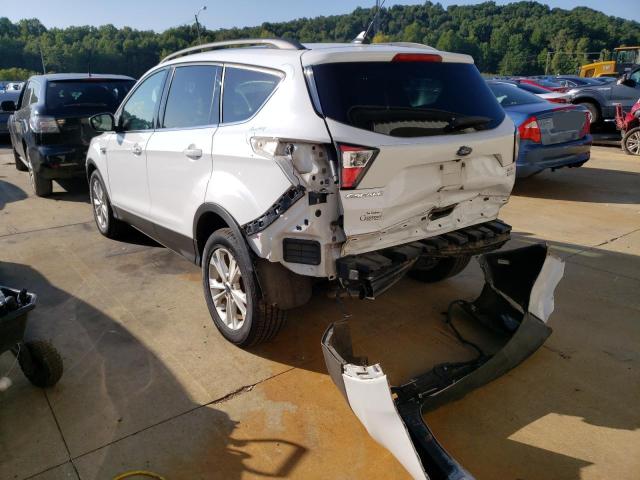 1FMCU0HD4JUB96541 - 2018 FORD ESCAPE SEL WHITE photo 3