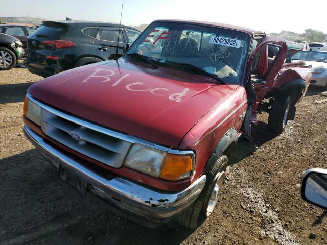 1FTCR10A9TUD89879 - 1996 FORD RANGER XLT BURGUNDY photo 2