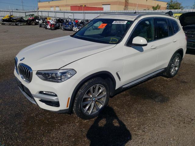 5UXTR9C56KLP86479 - 2019 BMW X3 XDRIVE3 WHITE photo 2