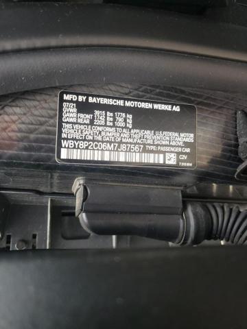 WBY8P2C06M7J87567 - 2021 BMW I3 BEV BLACK photo 10