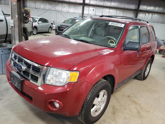 1FMCU0D7XBKB78994 - 2011 FORD ESCAPE XLT MAROON photo 2