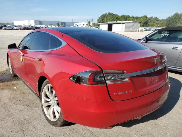 5YJSA1H1XEFP31889 - 2014 TESLA MODEL S Qırmızı foto 3