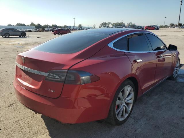 5YJSA1H1XEFP31889 - 2014 TESLA MODEL S Qırmızı foto 4