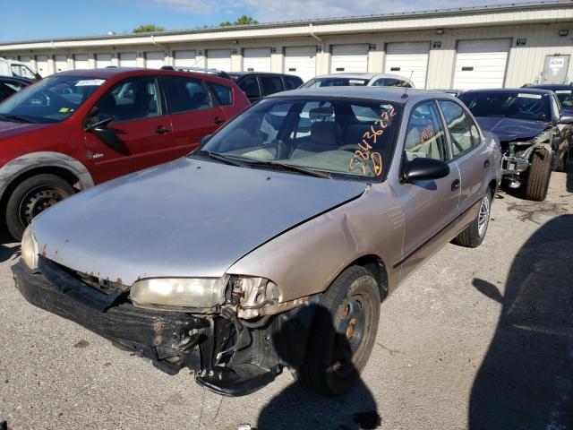 1Y1SK5263VZ452914 - 1997 GEO PRIZM LSI GRAY photo 2