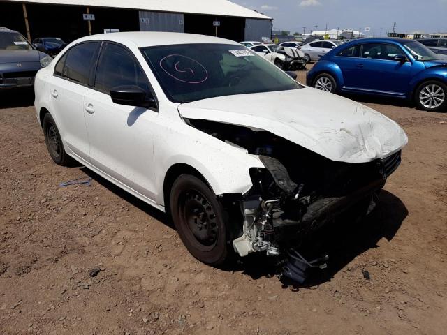 3VW2K7AJ3DM280726 - 2013 VOLKSWAGEN JETTA BASE WHITE photo 1