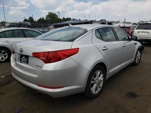 5XXGN4A74DG103915 - 2013 KIA OPTIMA EX SILVER photo 4