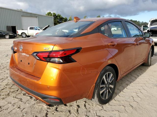 3N1CN8EV3ML925434 - 2021 NISSAN VERSA SV ORANGE photo 4