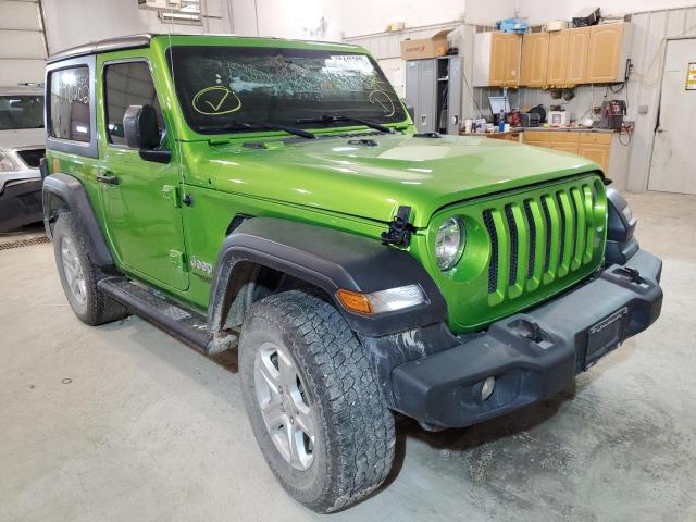 1C4GJXAN5JW286988 - 2018 JEEP WRANGLER S GREEN photo 1