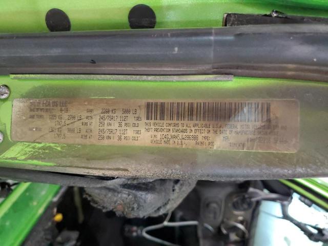 1C4GJXAN5JW286988 - 2018 JEEP WRANGLER S GREEN photo 10