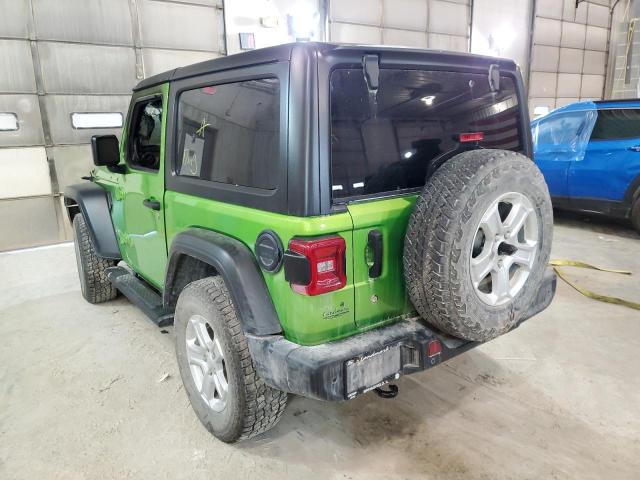 1C4GJXAN5JW286988 - 2018 JEEP WRANGLER S GREEN photo 3