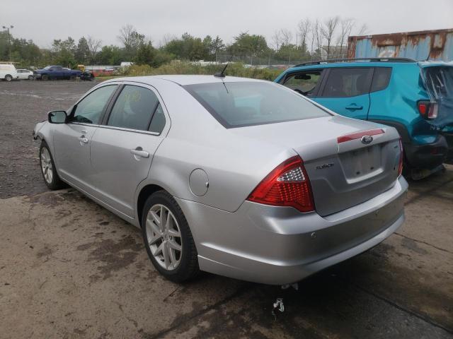 3FAHP0JA6CR429532 - 2012 FORD FUSION SEL SILVER photo 3