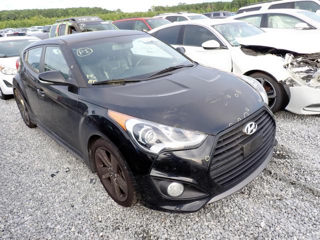 KMHTC6AE4FU235676 - 2015 HYUNDAI VELOSTER T BLACK photo 1