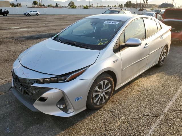 JTDKAMFP5M3175026 - 2021 TOYOTA PRIUS PRIM 银色 照片 2