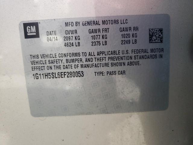 1G11H5SL6EF280053 - 2014 CHEVROLET MALIBU LTZ ბეჟი ფოტო 10