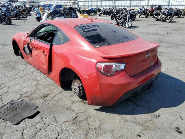 JF1ZNAA16F8707884 - 2015 TOYOTA SCION FR-S RED photo 3